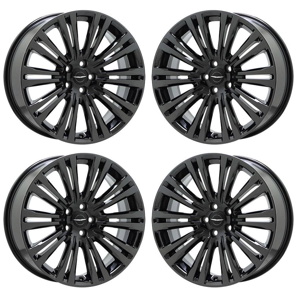 20" Chrysler 300 RWD Black Chrome wheels rim Factory OEM set - 2420